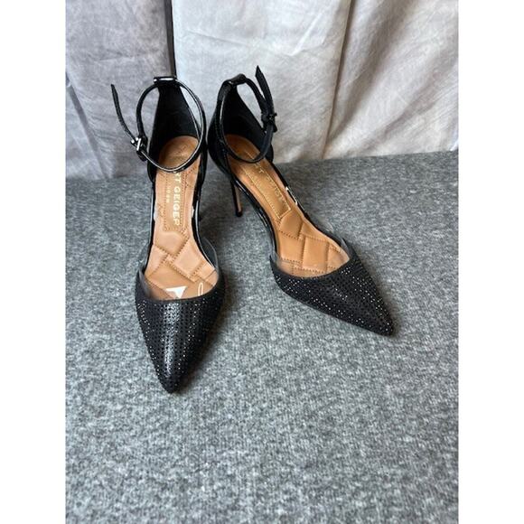 Kurt Geiger London Brixton Lock Charm Stiletto Pump Black, Size EU 35, US 4.5, - Picture 5 of 12